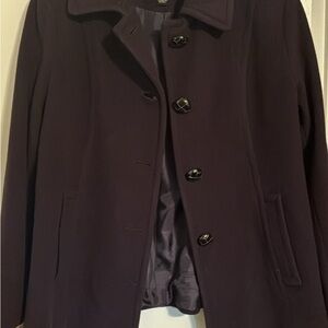 London Fog Deep Purple Pea Coat
